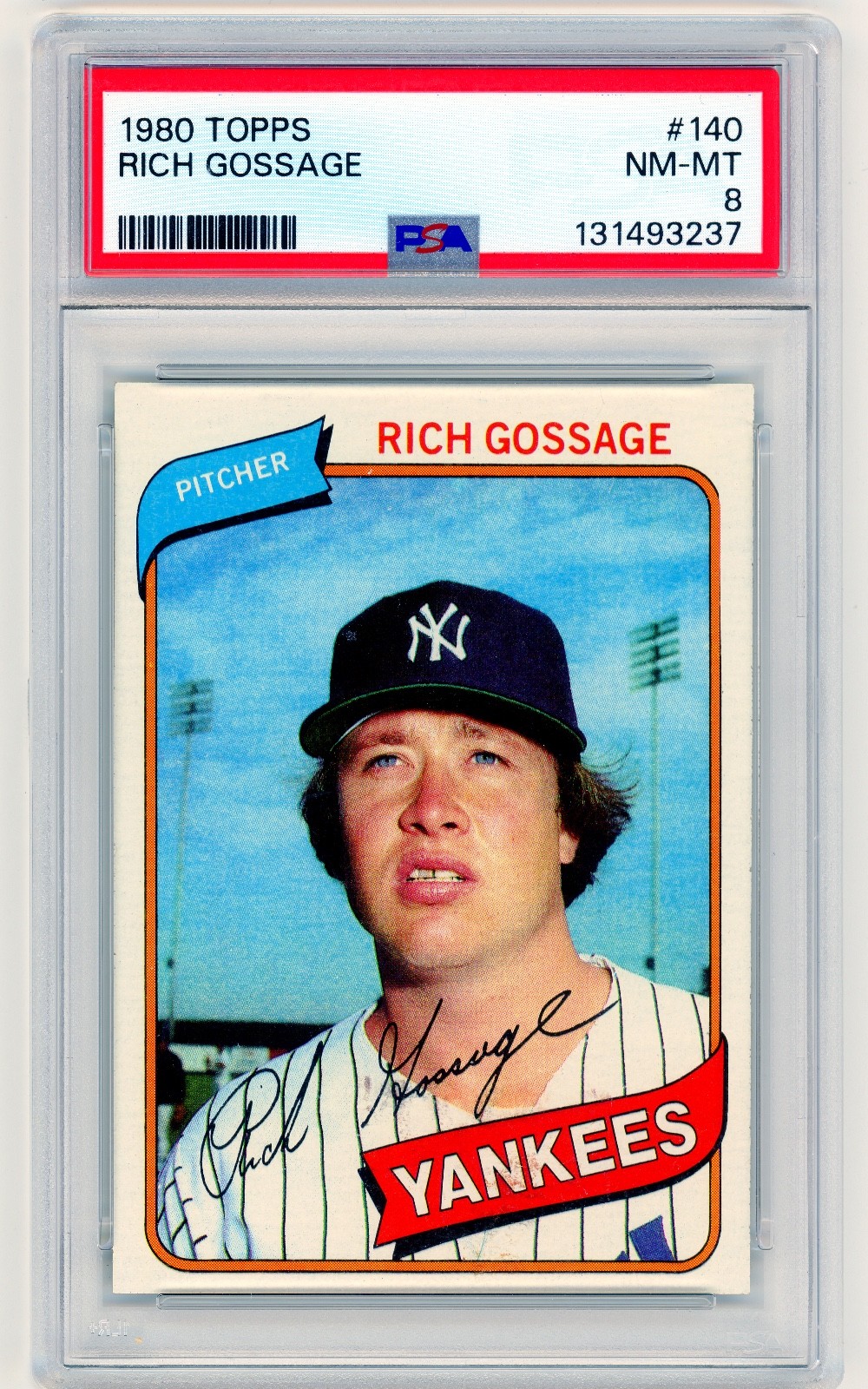 1980 Topps #140 Rich Gossage PSA 8