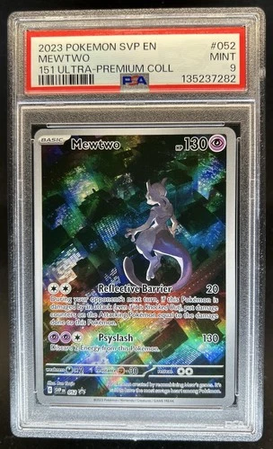 2023 Pokemon SV Black Star Promos Mewtwo #052 PSA 9