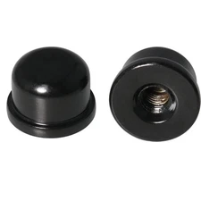 2 PCS Solid Black Lamp Finials Caps for Lamp Shade Holder Harp Finial Knob