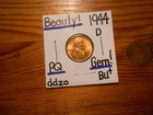 1944D Lincoln Cent Gem BU+ SWEET!!!! PQ!!!! COOOOOOOOL!!!!!!