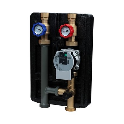 Pumpengruppe 3-Wege-Mischer GPO M DN20 Heizkreisset mit Wilo Para SC Pumpe