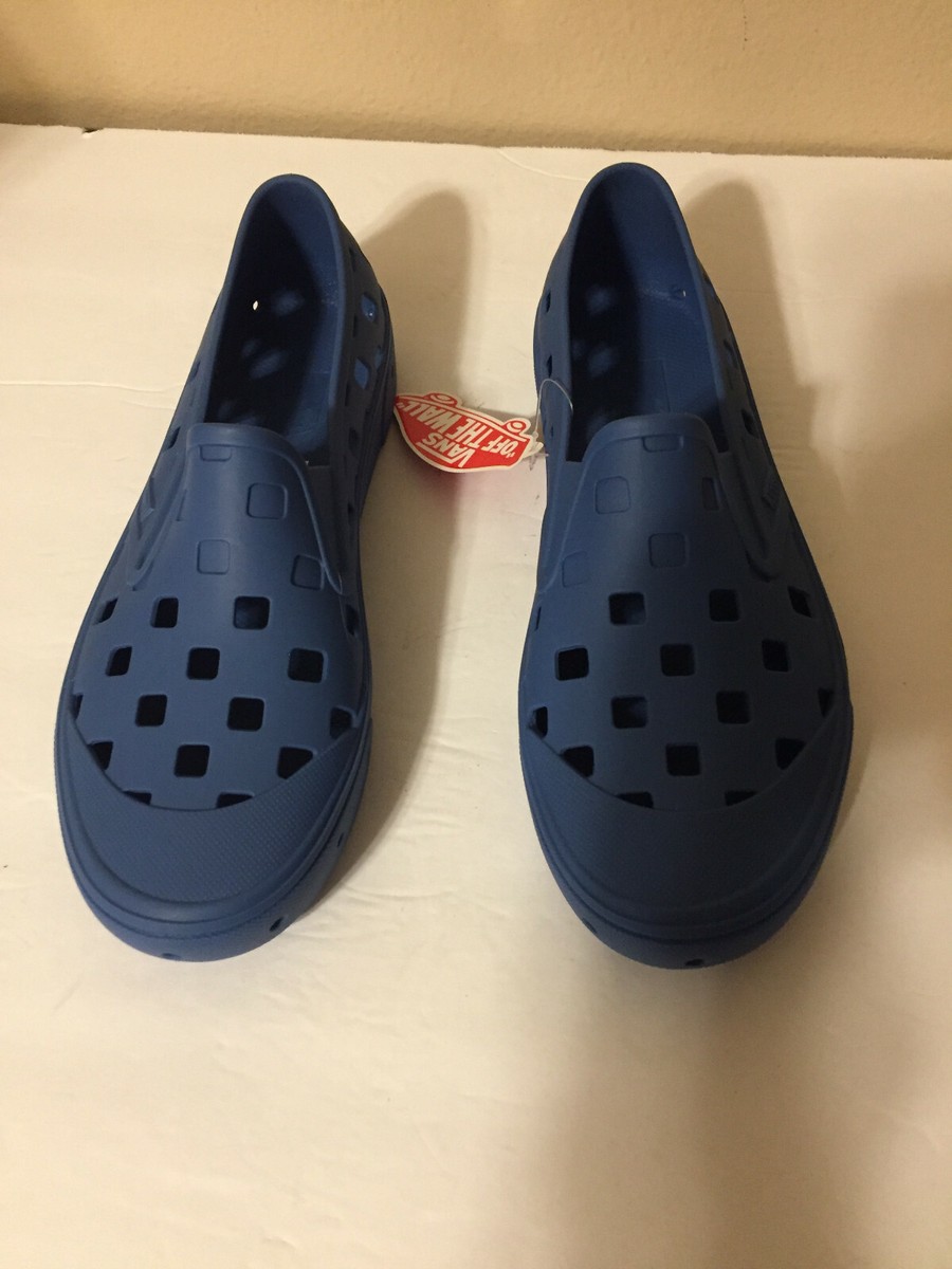 Vans Men's Slide-On Blue Checkerboard Slides Sandals India Ink Navy Size  NEW