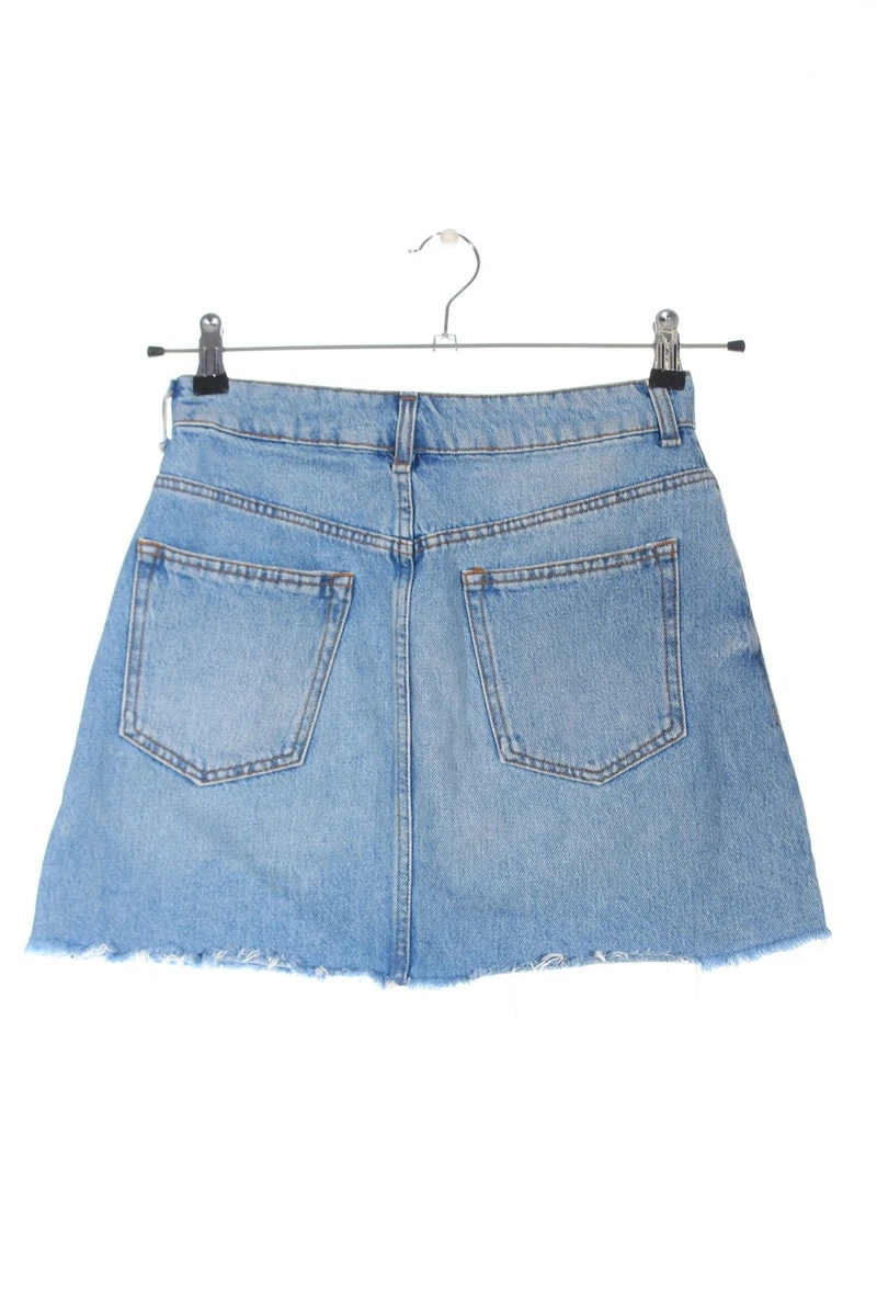 BERSHKA Jupe en jeans Dames T 38 bleu style d contract eBay