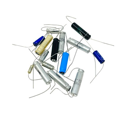 15 pcs Assorted Electrolytic Capacitors- Sprague Kemet and Sangamo