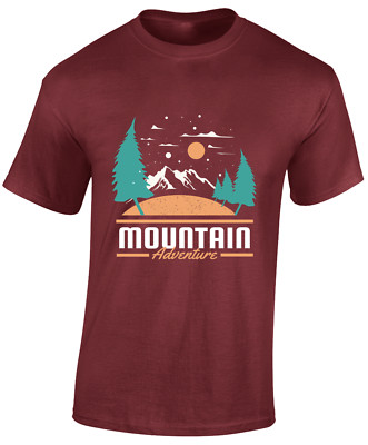 MOUNTAIN ADVENTURE HERREN T-SHIRT WANDERN WALKING OUTDOOR NATUR KLEIDUNG TOP