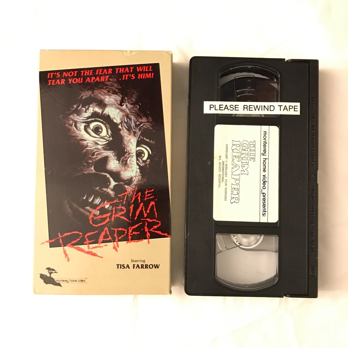 The Grim Reaper VHS 1981 Anthropophagus Joe D'amato Tisa Farrow