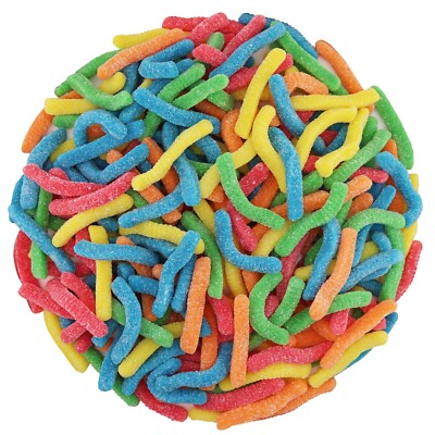FirstChoiceCandy Sweet & Sour Gummy Worms, Multi Flavors ( SOUR GUMMY WORMS)