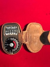 Weston Master II Universal Exposure Light Meter Model 735 in Leather Case