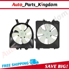 Radiator Condenser Cooling Fan Assembly For 2005 2006 2007-10 Honda Odyssey 3.5L