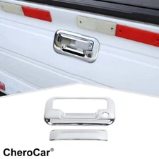 Chrome Tailgate Handle Latch Decor Cover Trim For Ford F-150 Raptor 2009-2014