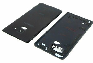 Samsung Galaxy A8 2018 DUOS SM-A530F/DS Akkudeckel Backcover Kameraglas Schwarz
