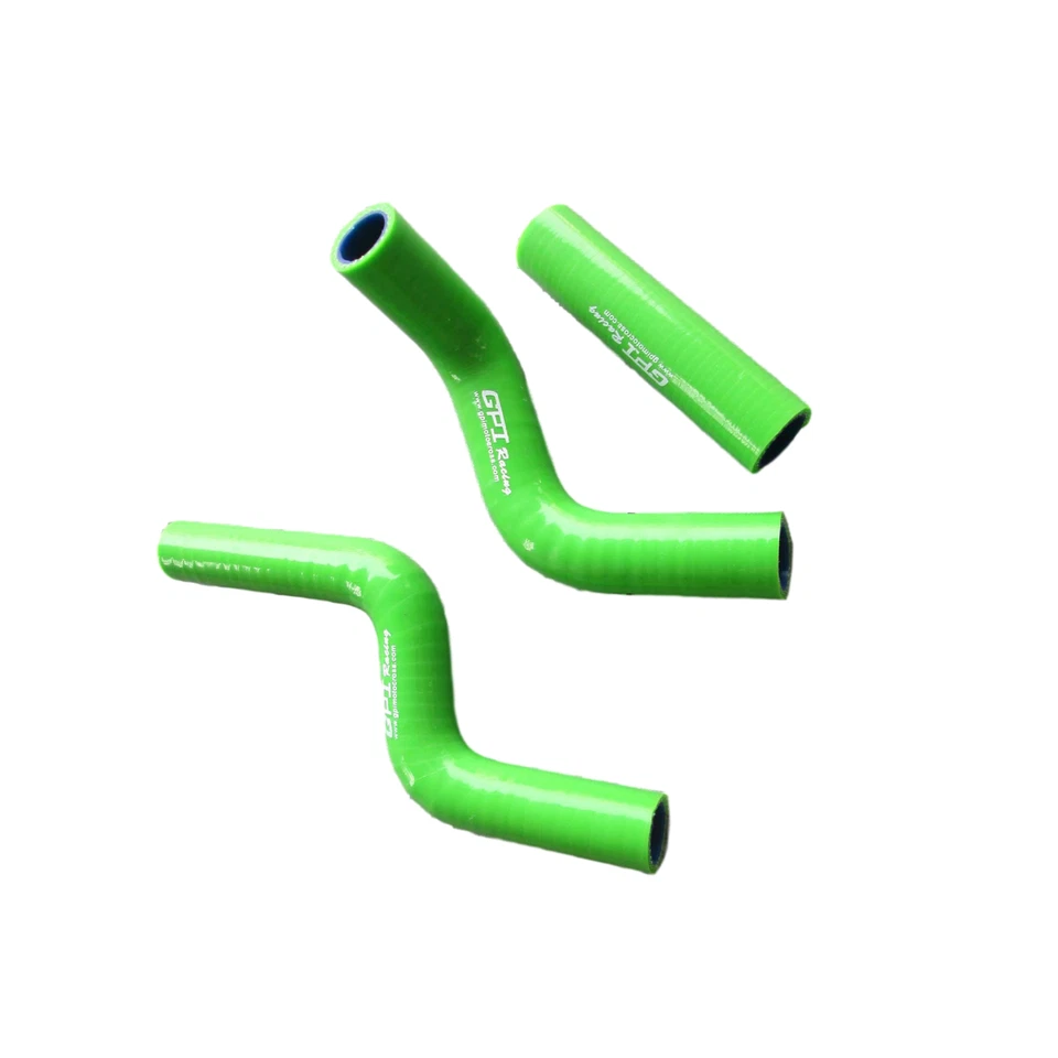 Manguera de radiador de silicona verde para Kawasaki KX80 KX85 KX100 1999 2000 1998-2013 Foto 3 de 4