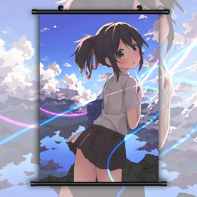 kimi no na wa Your Name HD Print Anime Wall Poster Scroll Room Decor