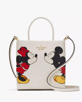 2pc KATE SPADE X Disney Mickey Minnie Mouse Tote + Medium