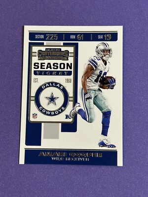2019 Panini Contenders Amari Cooper #55 Dallas Cowboys (E)