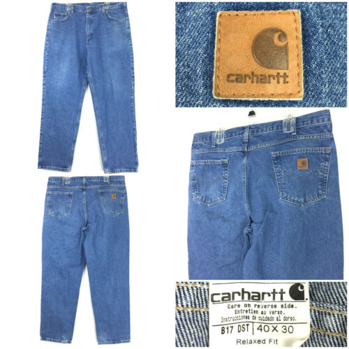 Carhartt Mens Sz 40x30 Tapered (40 in Waist) Blue… - image 1