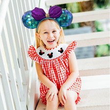 Disney Parks Mickey Mouse Minnie Ear 2025 Little Mermaid Ariel Purple Headband