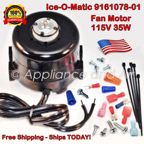 Ice-O-Matic 9161078-01 Fan Motor 115V 35W, Ships FREE with USPS Priority Today!