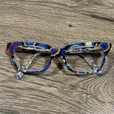 Jono Hennessy Glasses 8375 Glasses Australia 51-18 C781 Geometric Print Clear