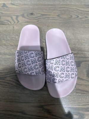 MCM Pool Slides Sandals Women Size 36 US Pink