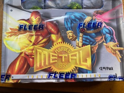 1995 marvel, metal inaugural, edition factory sealed box 24 packs
