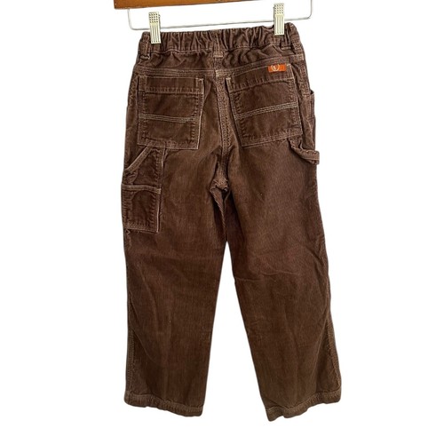 Vintage Y2K Gymboree Kids Corduroy Carpenter Wide Leg Pants Brown Size 7 - Picture 2 of 14