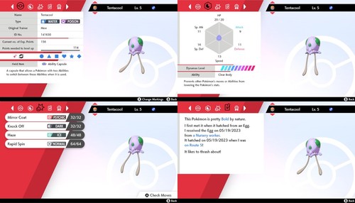 Ultra Brillante 6IV Elección de 250 Dex #001-808 Nivel 5 Pokemon Espada/Escudo Hogar - Imagen 26 de 250