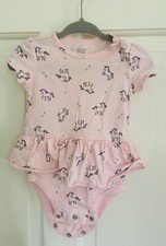 Carter  s Baby Girl Unicorn Ruffle Skirt One Piece 6 Months