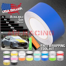 Matte Color Racing Stripes Vinyl Wrap Sticker For Mazda 3 Stripe 25FT / 50FT