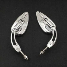 Motorcycle Skull Bone Mirrors For Harley Road King Street Glide Special FLHXS HG