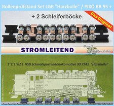 Rollenprüfstand Set Harzbulle+; 5 Rollenbock + 2 Blindbock + 2 Strombock Spur G