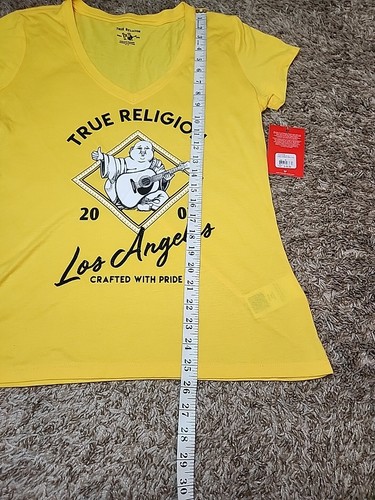 True Religion Tribal Buddha Deep V Tee World Tour 2002 Los Angeles Sz M - Picture 6 of 9