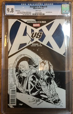 Avengers Vs X-Men #3 1:200 Sara Pichelli Sketch CGC 9.8 1222422005