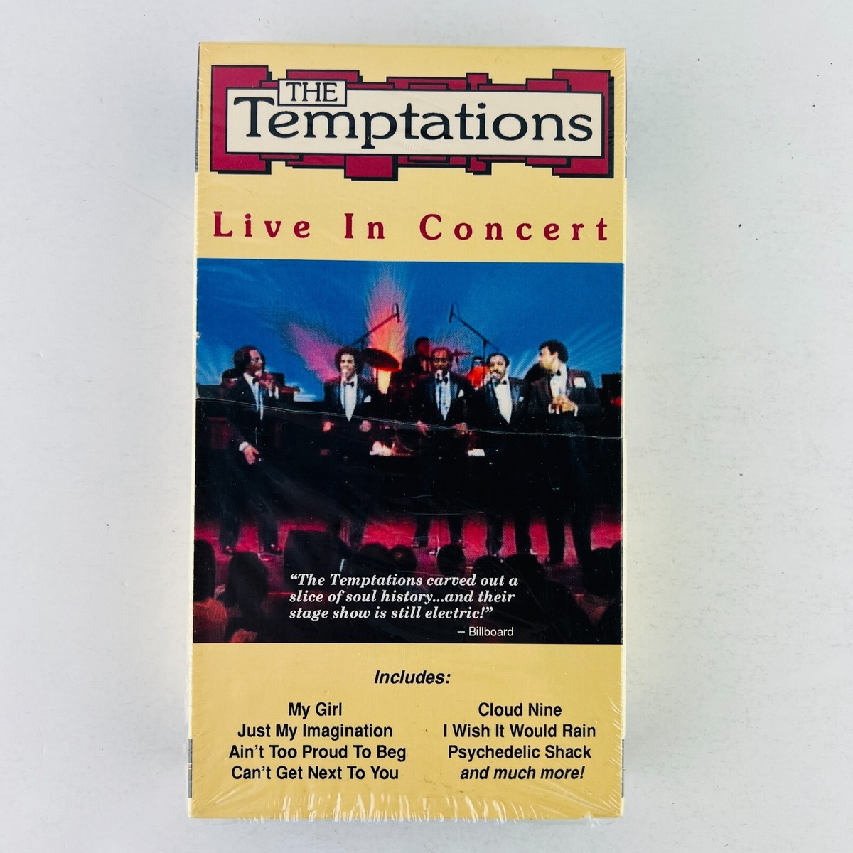The Temptations - Live in Concert VHS Video Tape | eBay