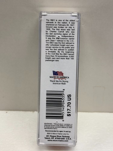 N Scale Micro Trains MTL 151 00 030 Baltimore & Ohio Railroad 134 Box Car - 第 4/4 張圖片
