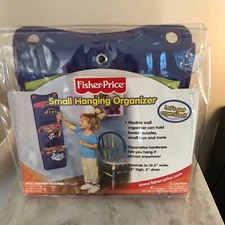 Fisher Price Small Hanging Organizer - Blue, Purple, & Lime - NEW - FREE SHIP