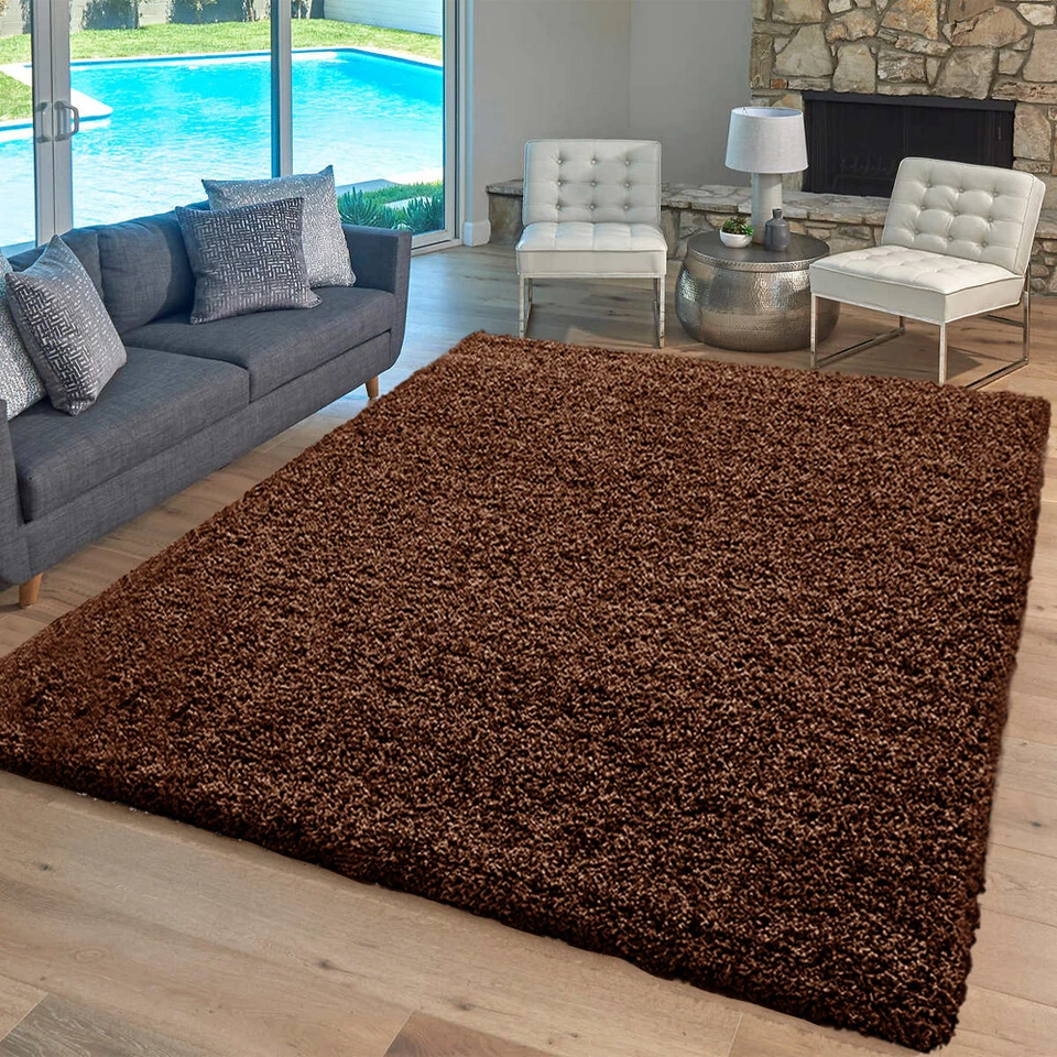 Thick Large Shaggy Rugs Non Slip Hallway Runner Rug Bedroom Living Room Carpet - Image 4 of 4