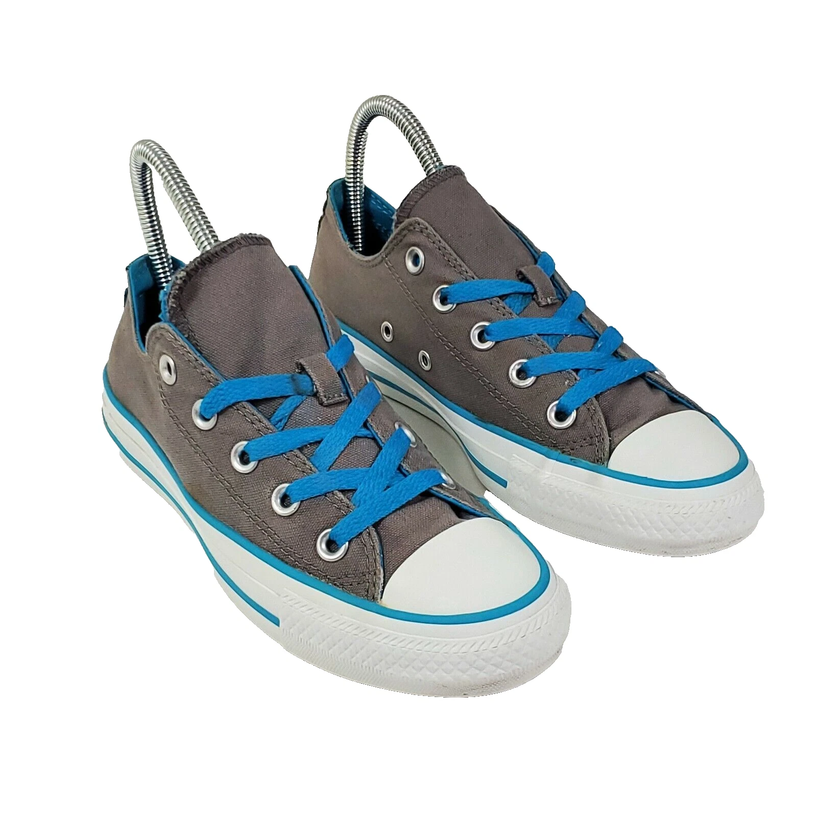 Scarpe da ginnastica Converse All Star da donna taglia 6 grigie blu multistrato lingua