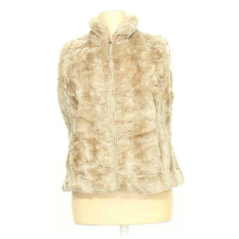 Coldwater creek faux outlet fur vest