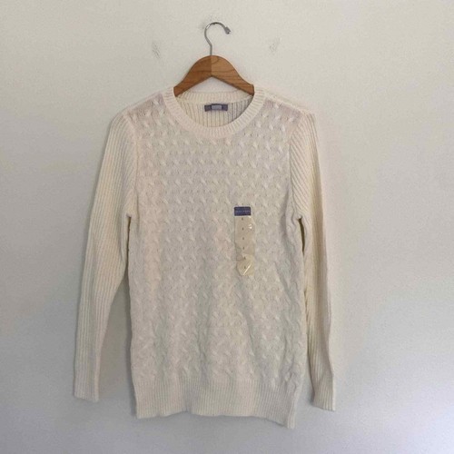 NEW Laura Scott Missy Cable Sweater 