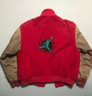 Vintage 1991-92 Air Jordan Flight Club Varsity Jacket Raspberry/Grape Large RARE — photo 3