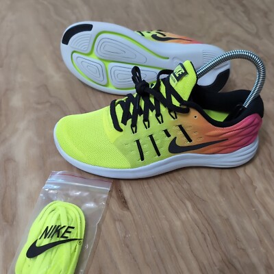 NEW Nike Womens Lunarstelos 844740-999 Yellow Running Shoes Sneakers Size 6