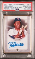Rod Carew 2017 Topps Transcendent Framed Auto PSA 10 /10 Auto Twins #RCA 8/25