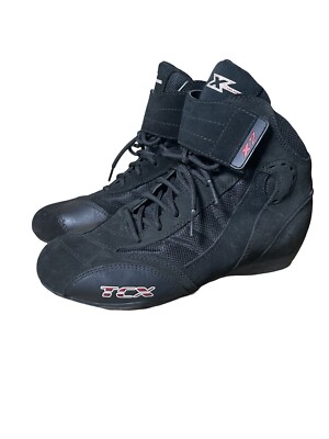 TCX Mens X-Square Motosports Shoes Black 9532 Motorcycle Lace Up M4 W5