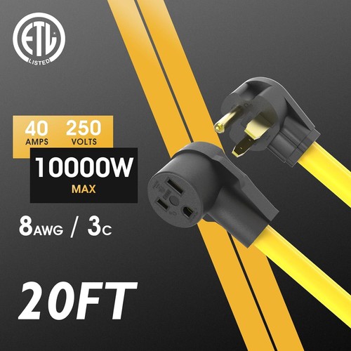 Cable de extensión de alimentación de alta resistencia 8 AWG 20 FT 6-50P a 6-50R para máquinas de soldadura - Imagen 3 de 5