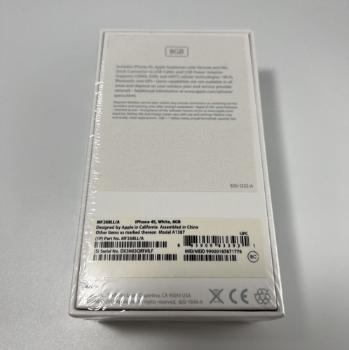 NEW SEALED Apple iPhone 4s 8GB White A1387 ULTRA RARE for Collectors - Picture 12 of 17