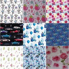 WOMEN'S MEN'S KIDS BIRTHDAY WRAPPING PAPER QUALITY GIFT WRAP TAG - FAST DISPATCH