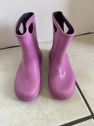 UGG Rahjee Rain Boots Size 12 Diva Pink 