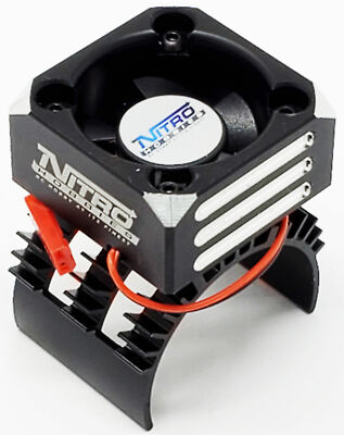 NHX 30mm Cyclone Cooling Turbo Motor Fan Black : STAMPEDE / RUSTLER
