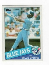 Willie Upshaw 1985 Topps Baseball Base Common #75 Toronto Blue Jays